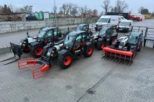 maszyna firmy bobcat w trakcie pracy